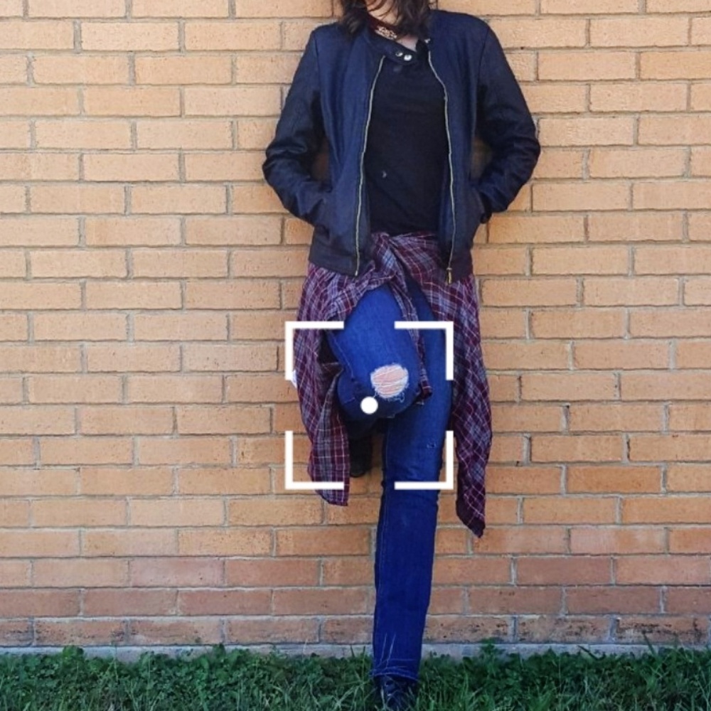 Therapy Black Faux Leather Jacket